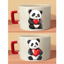 Panda Baskılı Kahve Fincanı - Ev Hediye, Kişiye Özel Hediyeler