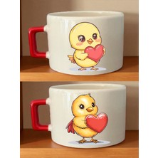 Civciv Teması 2'li Kahve Fincanı - Erkeklere Alınabilecek Hediyeler, Doğum Günü Hediyesi Fikirleri