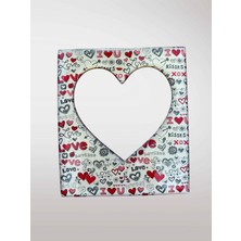 Sevimli Sözlü Çerçeve Magnet  Fotoğraf Alanlı Buzdolabı Süsü  9,5 cm x 11 cm