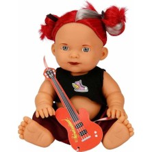 Punkçı Bebek Figürü 25 cm - Kırmızı Saçlı (Lisinya)