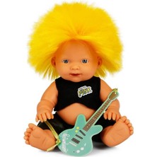 Punkçı Bebek Figürü 25 cm - Sarı Saçlı (Lisinya)