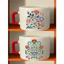 Ebru Baskılı Kahve Fincanı - Babalar Günü Hediyesi, Babaya Hediyeler