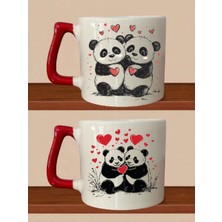 Pandalı Baskılı Kupa - Erkek Hediye, Sevgiliye Doğum Günü Hediyeleri