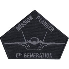 Aplike Ütü Ile Yapışan Mission Planner Siyah Arma 6 cm