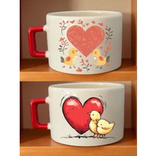 Sevimli Civciv 2'li Kahve Fincanı - Erkeklere Alınabilecek Hediyeler, Doğum Günü Hediyesi Fikirleri