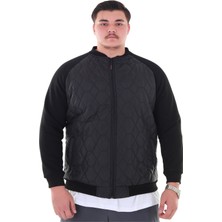 Erkek Büyük Beden 120 KILO-158 Kilo Arası Için Uygun Dik Yaka Parçalı Mevsimlik  Hafif Mont