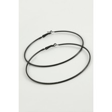 Sepetim Ince Boru Metal Halka Küpe 8-9-10 Cm-9 cm