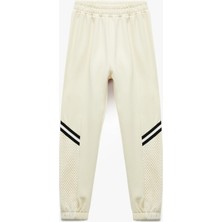 Pamuklu File Detaylı Şardonlu Jogger Eşofman Altı