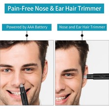 Mini Elektrikli Burun ve Kulak Kılı Temizleme Seti, Yıkanabilir ve Çıkarılabilir