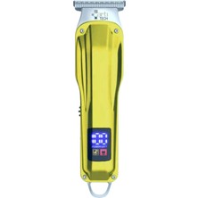 Şarjlı Tıraş Makinesi, LCD Ekran, Çok Renkli, Profesyonel, Saç ve Sakal Düzeltici