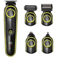 Renkli Çok Fonksiyonlu 5 Başlıklı Tıraş Makinesi, Temiz ve Pratik Kullanım