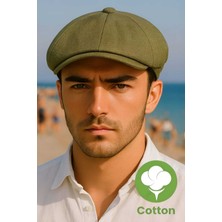 Tezzgelsin Erkek Pamuklu Keten Baretta Şapka