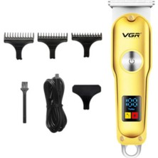 Altın Renkli Profesyonel Dijital Tıraş Makinesi, Yeni Model, Tertemiz ve Keskin Bıçak