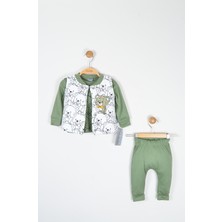 Konforlu ve Sevimli Ayıcık Desenli Bebek Takımı (0-12)