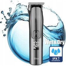 5'li Çok Fonksiyonlu Kablosuz Saç ve Sakal Tıraş Makinesi, Su Geçirmez, Hızlı Şarj
