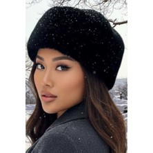 Tezzgelsin Kadın Kışlık Vegan Kürk Peluş Kalpak Şapka