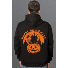 Bumeta Happy Halloween Sweetshirt Unisex Kapüşonlu Hoodie