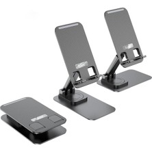 Hoco. PH50 Ayarlanabilir Katlanabilir Masaüstü Telefon Tablet Tutucu - Siyah