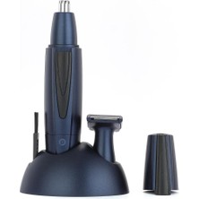 Pratik Erkek Bakım Seti, Burun, Kulak, Kaş ve Sakal Temizleme, Şık Siyah Tasarım