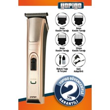 Şarjlı Tıraş Makinesi Saç Sakal Kesim Vücut Kılı Temizleme Pembe