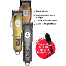 Gri Renkli Saç ve Ense Kesme Makinesi, Pratik ve Kullanışlı Tasarım