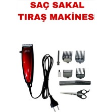 Kırmızı Profesyonel Çok Fonksiyonlu Saç Sakal Tıraş Cihazı