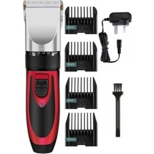 Çift Bataryalı Çok Fonksiyonlu Tıraş Makinesi Seti, Kırmızı