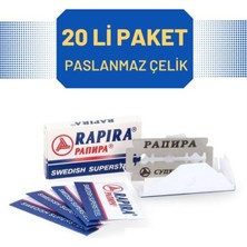 Renkli 20'li Çelik Tıraş Jiletleri, Rahat ve Pratik Kullanıma Uygun