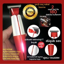 Çok Renkli Çok Fonksiyonlu Saç ve Sakal Traş Makinesi TC-6300