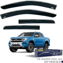 Vw Amarok Kromlu Cam Rüzgarlığı Niken 2023+ Sonrası Uyumlu