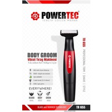 Çift Bıçaklı Siyah Vücut Tıraş Makinesi, Yakın ve Pürüzsüz Kesim