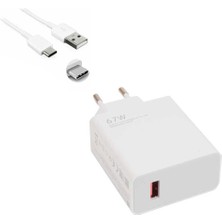 67W USB To Type-C Şarj Cihazı - Şarj Kablosu ( Lisinya )