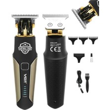 Profesyonel Çok Fonksiyonlu Tıraş ve Bakım Seti, Siyah, Erkekler Için