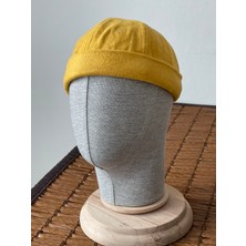 Kışlık Yeni Stil Yün Cep Retro Hip-Hop Sarı Docker Şapka Takke Şapka Takke Bere