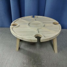 Ahşap Plaj ve Şarap Keyfi Için Şık ve Hafif Masa