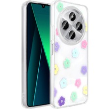 Redmi 14C 4g Kılıf Şeffaf Figürlü Zore Folk Sert Kapak - Papatya