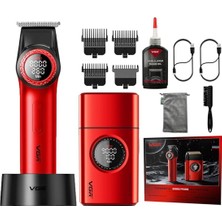 Kırmızı Renkli Çok Fonksiyonlu Şık ve Dayanıklı Ürün V-977 & V-377 Set