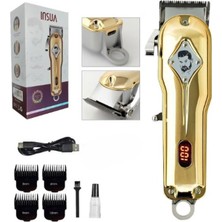 Şarjlı LED Ekranlı Metalik Tıraş Makinesi - Profesyonel ve Pratik Kullanım