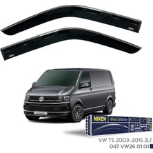 Vw Transporter T5 Kromlu Cam Rüzgarlığı 2' Li Niken 2003-2015 Arası Uyumlu