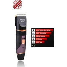 Siyah Şarjlı Yedek Bataryalı Profesyonel Saç ve Sakal Traş Makinesi