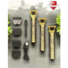 Altın Kaplama 4 Taraklı Suya Dayanıklı Tıraş Makinesi, Paslanmaz Bıçaklı ve Pratik Kullanım