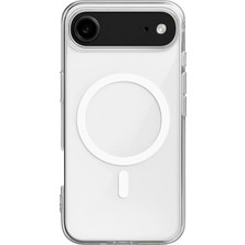  iPhone 17 Air Kılıf Magneticsafe Şeffaf Silikon - Şeffaf