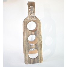 Şarap Şişesi Şeklinde Mdf Şaraplık, Şık ve Dekoratif Ev Aksesuarı