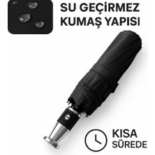 Tam Otomatik Şemsiye Roll Royce Model 10 Fiber Çift Telli Rüzgarda Kırılmaz Şemsiye