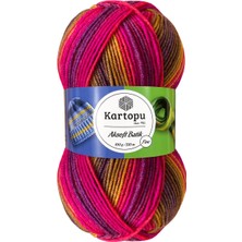 Kartopu Aksoft Batik Ebruli El Örgü Ipi 59227