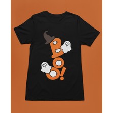 Bumeta Cadılar Bayramına Özel Boo Halloween Unisex Tişört T-Shirt