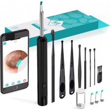 Kameralı Kulak Temizleme Cihazı, Siyah, Güçlü ve Pratik Kullanım