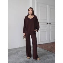 Kadın Elora Modal Pis Dikiş Detaylı Alt-Üst Takım