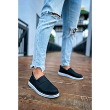 Brecon Bağcıksız Günlük Erkek Casual Ayakkabı Siyah