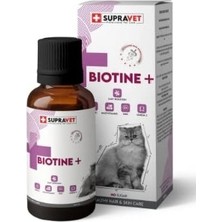 Supravet Plus +B For Cats Biotine Damla 100 ml + Zinc + Multi Vitamin (Kediler Için Tüy Sağlığı Damlası)